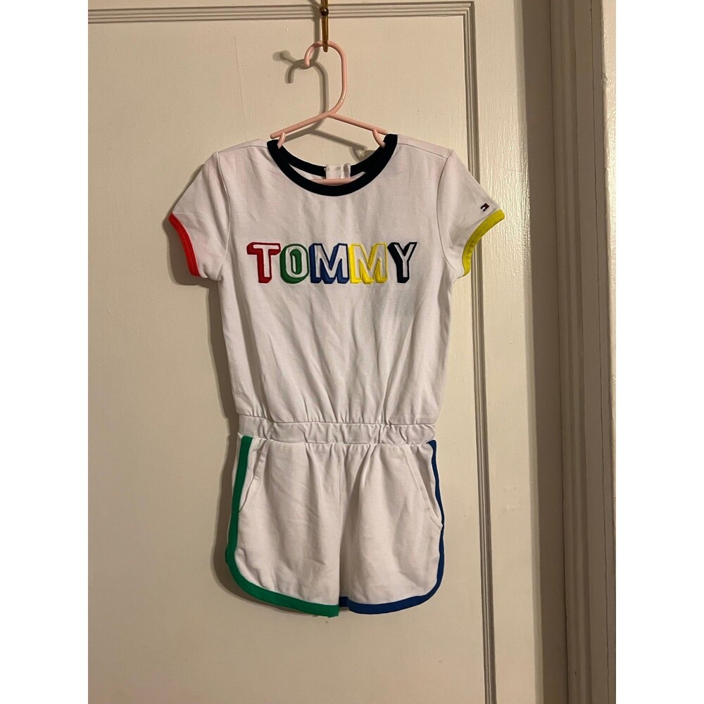 Tommy Hilfiger Toddler White Romper Size 4 NWT